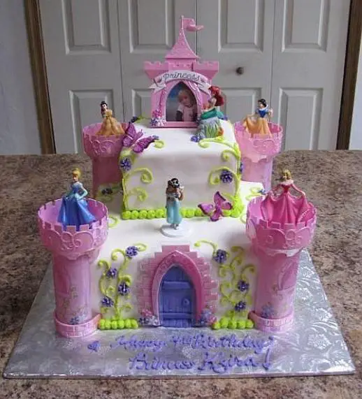 castle birthday cakes for girls
