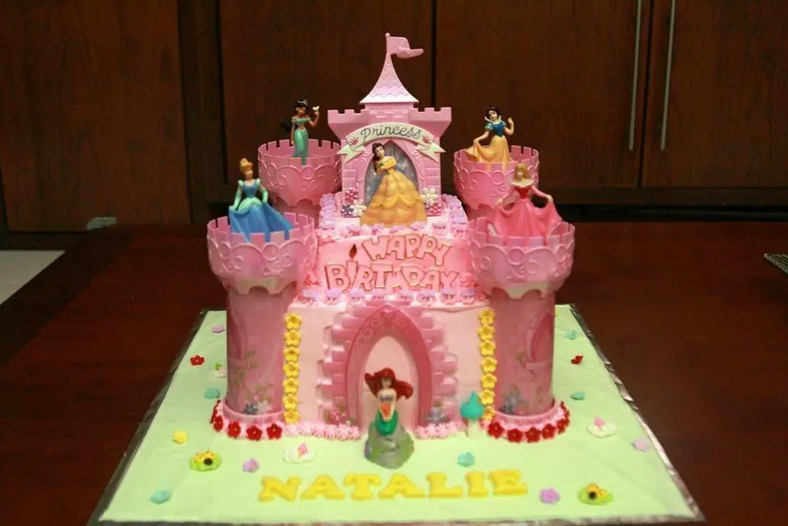 castle birthday cakes for girls