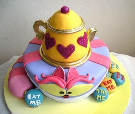 cheshire cat birthday cake