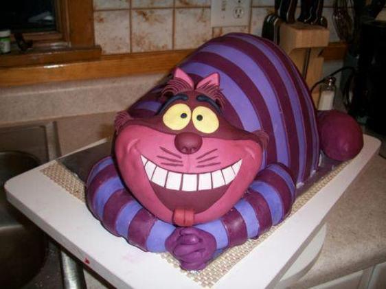 cheshire cat birthday cake
