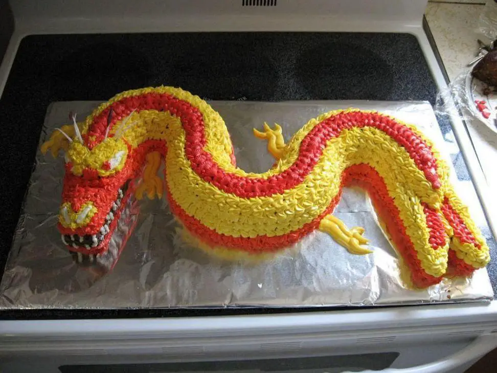 chinese dragon birthday cake