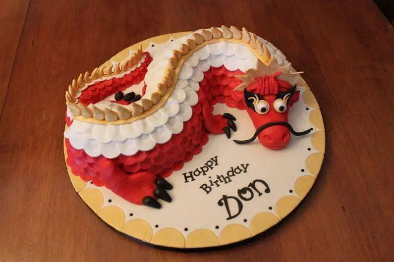 chinese dragon birthday cake