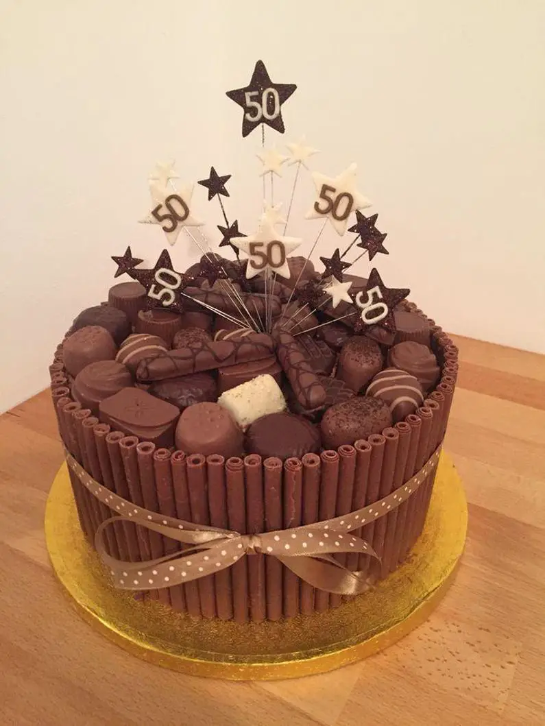 chocolate 50th birthday cakes
