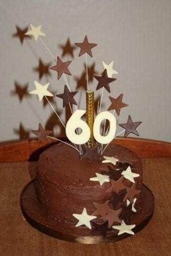 chocolate 60th birthday cake
