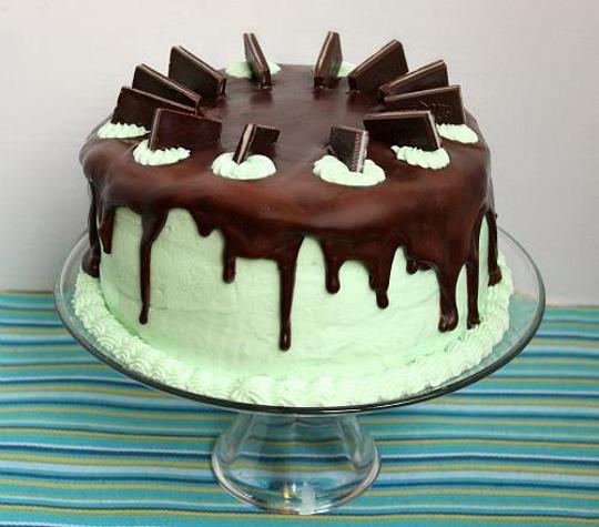 chocolate mint birthday cake