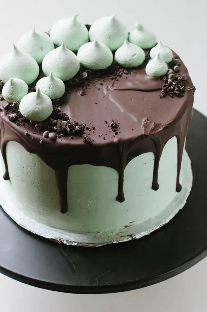 chocolate mint birthday cake