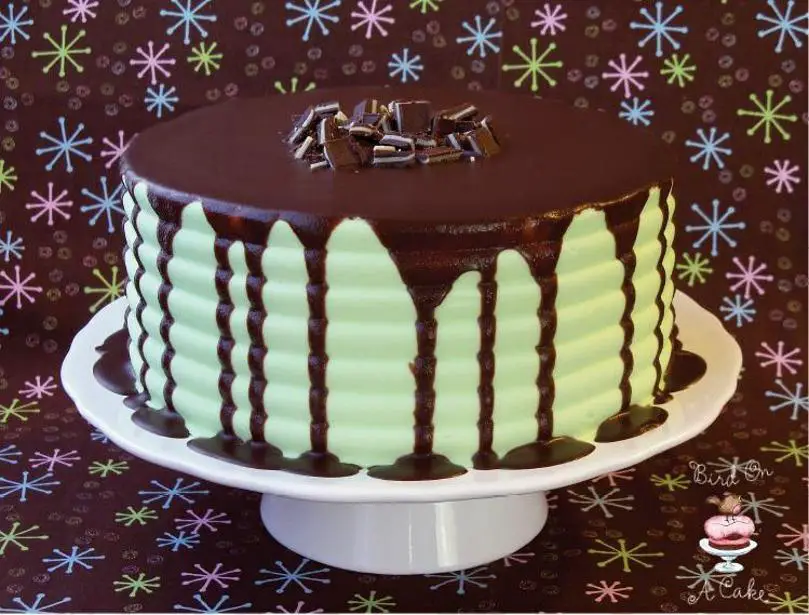 chocolate mint birthday cake