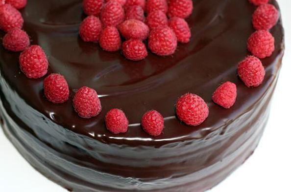 chocolate raspberry birthday cake