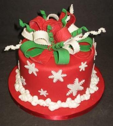 christmas themed birthday cakes