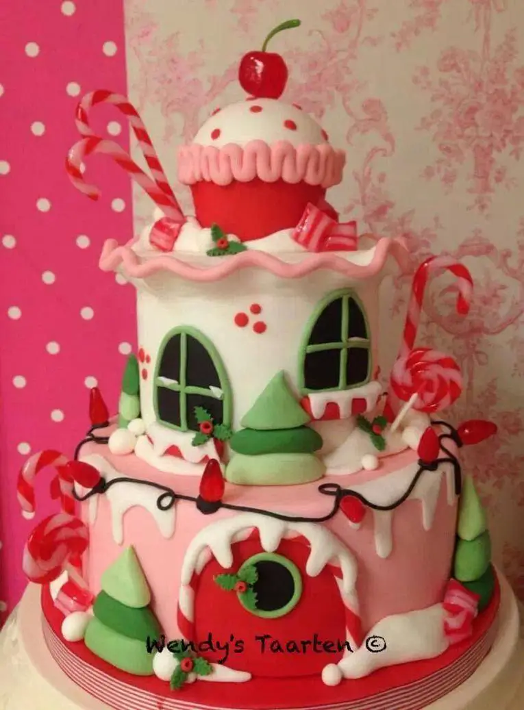 christmas themed birthday cakes