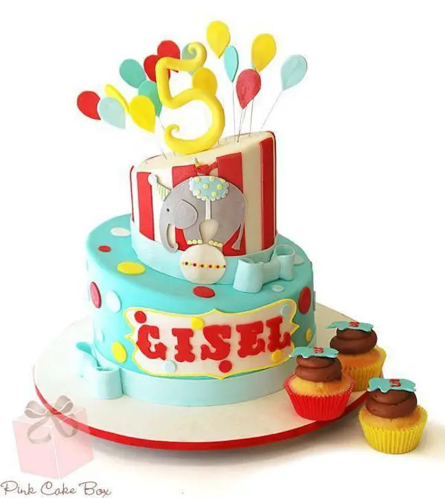 circus themed birthday cakes