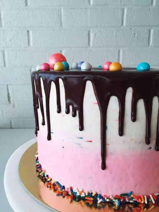 Classic birthday cake - TheSmartCookieCook