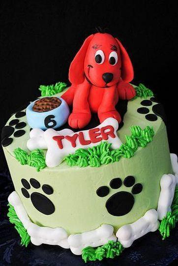 clifford the big red dog birthday cake