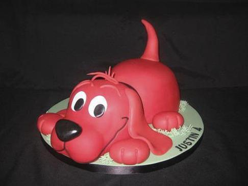 clifford the big red dog birthday cake