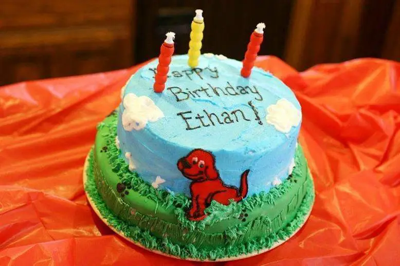 clifford the big red dog birthday cake