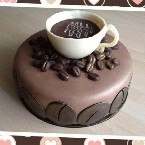 coffee bean birthday cake