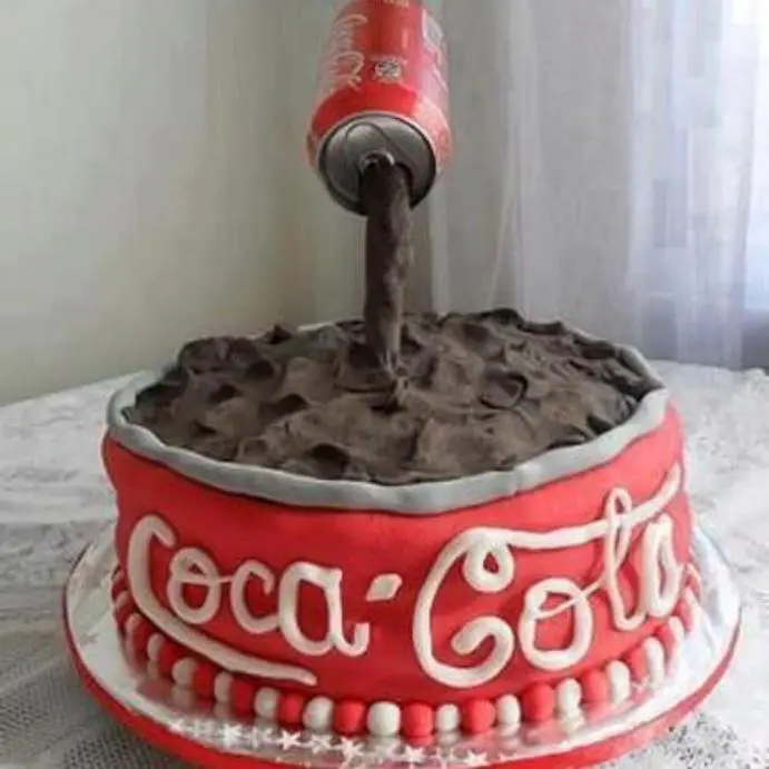 coke birthday cake