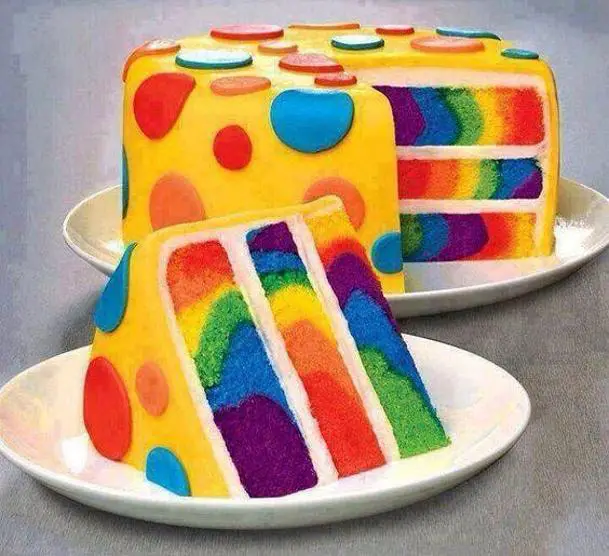 colourful birthday cakes