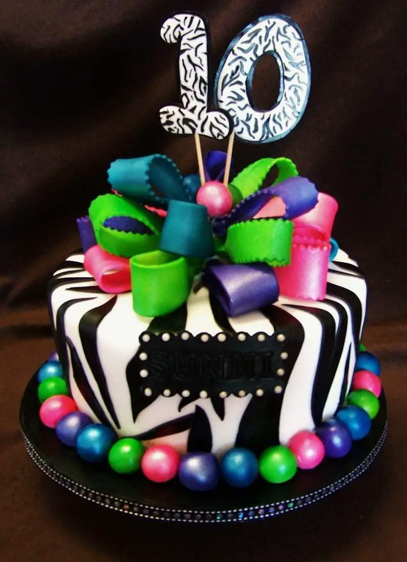 colourful birthday cakes