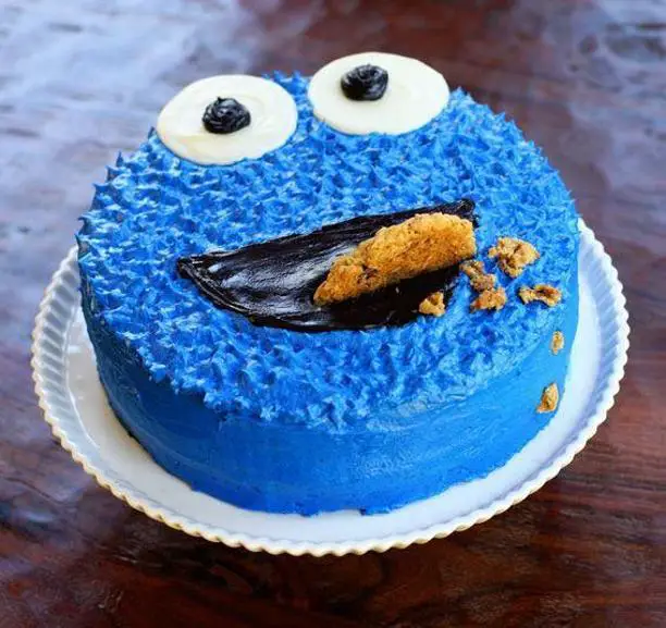 cookie monster birthday cakes
