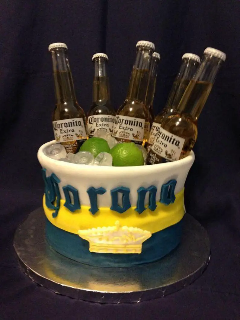 Corona beer birthday cakes