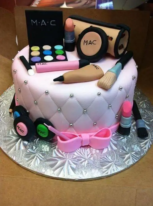 cosmetic birthday cake
