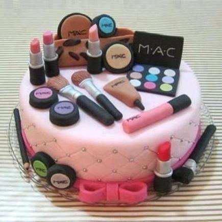 cosmetic birthday cake