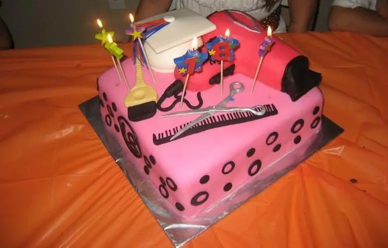 cosmetology birthday cakes