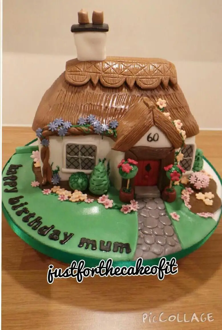 cottage birthday cake