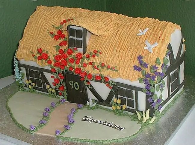 cottage birthday cake
