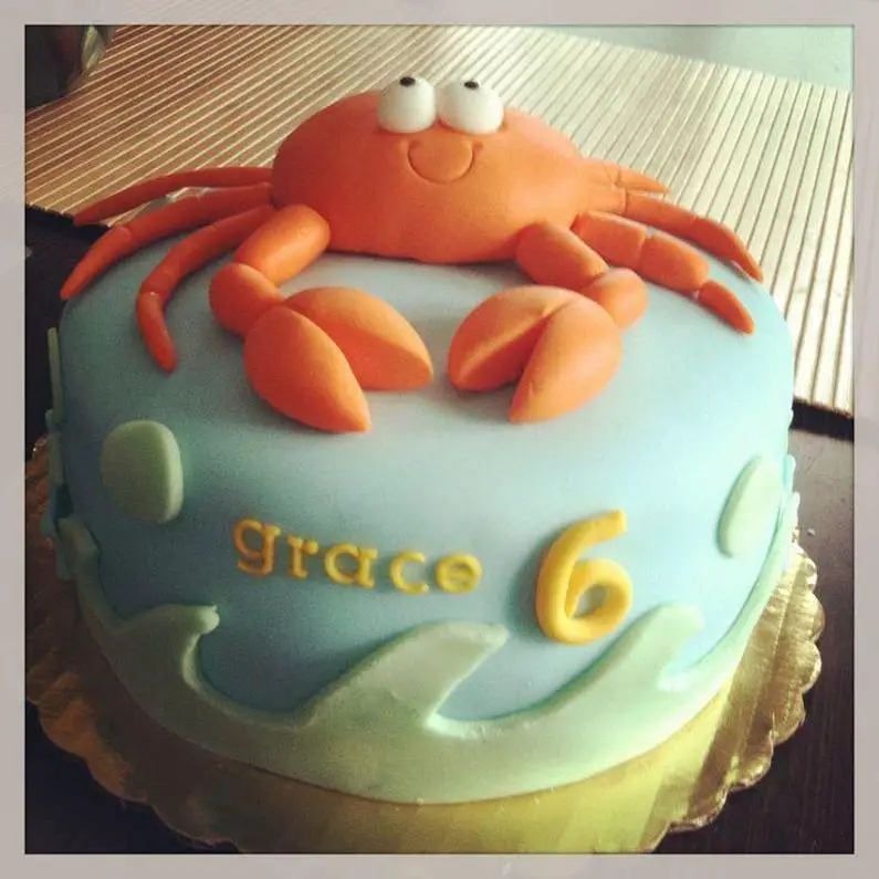 crab birthday cake