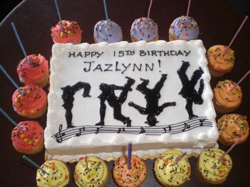 dance themed birthday cakes