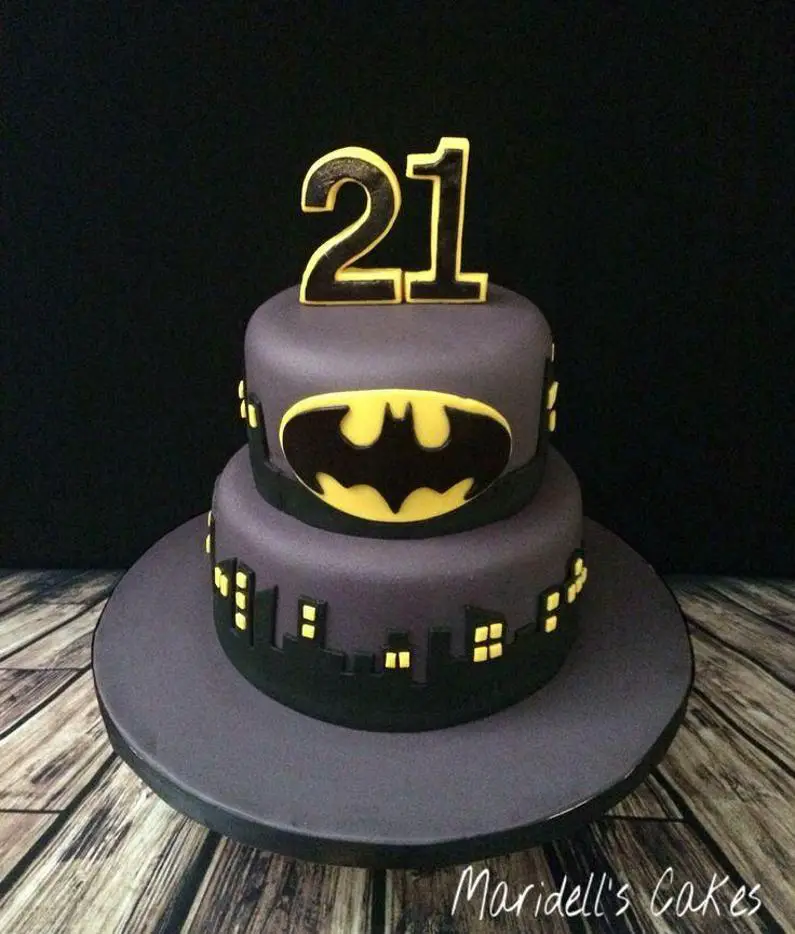 dark knight birthday cake