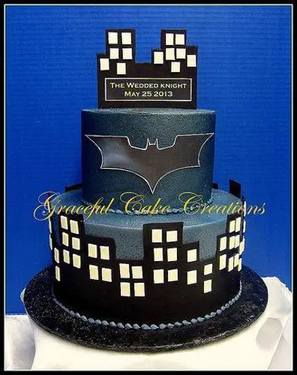 dark knight birthday cake