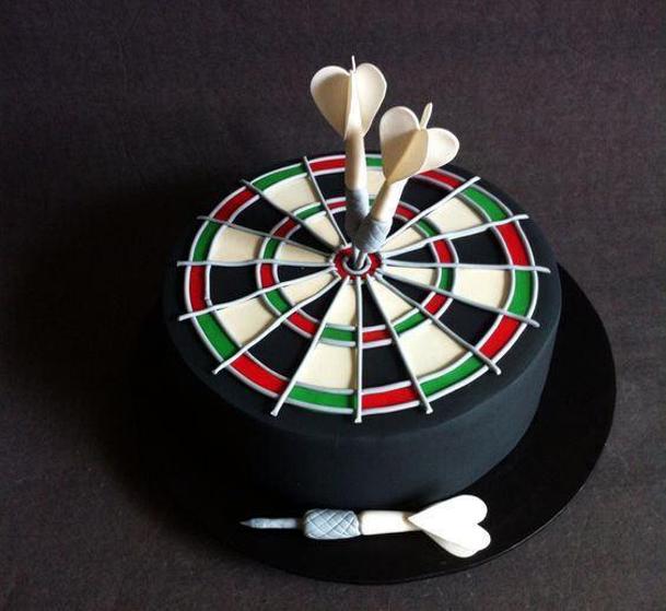 dart board birthday cake