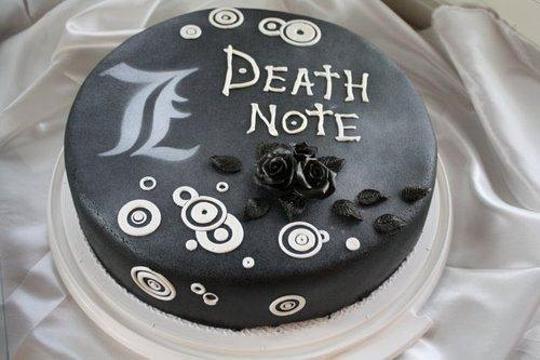 death note birthday cake
