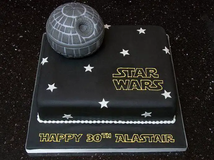 Death star birthday cake