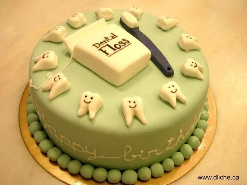 dentist birthday cake