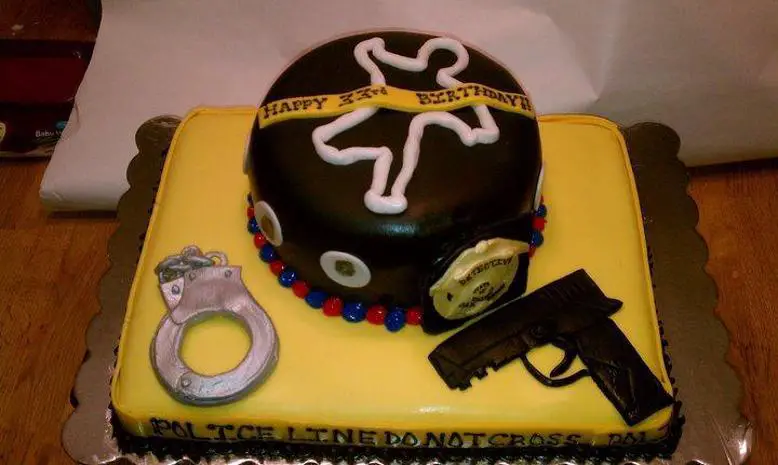 detective birthday cake