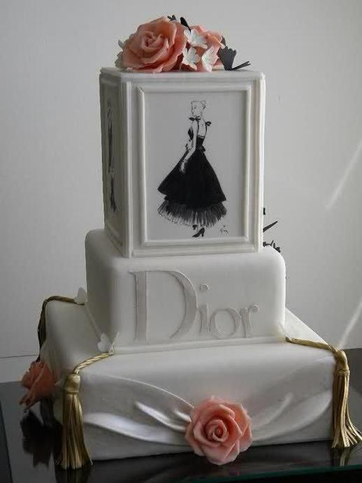 dior birthday cake