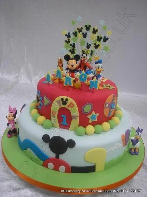 Disney character birthday cakes