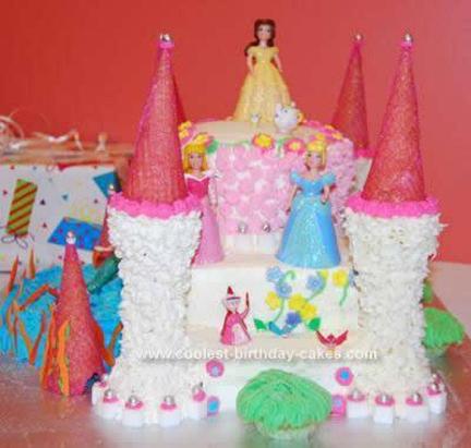 disney princess castle birthday cakes