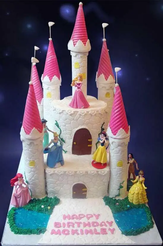 disney princess castle birthday cakes