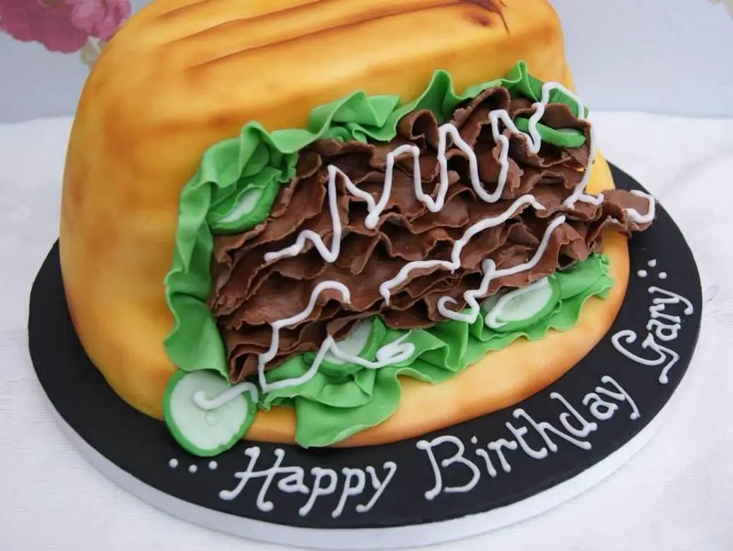 doner kebab birthday cake