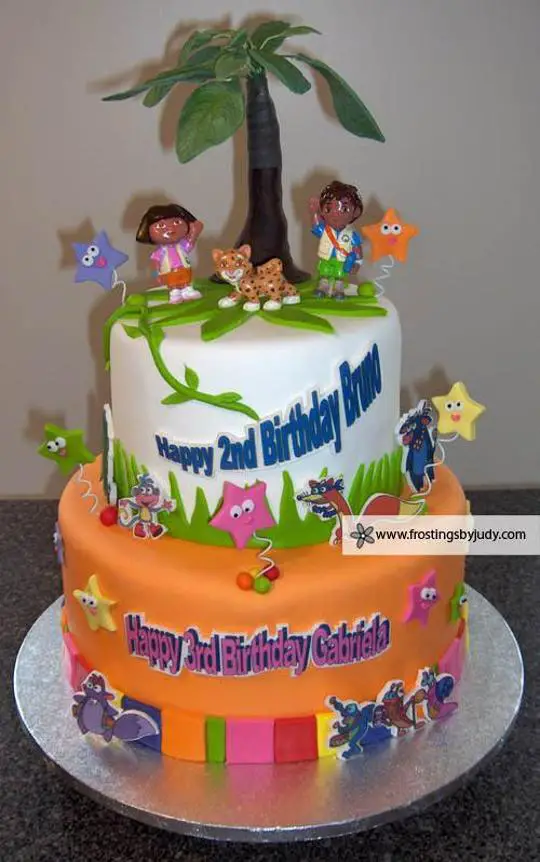 Dora and diego birthday cakes