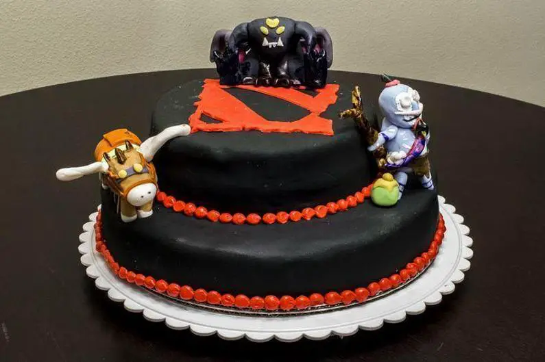 dota 2 birthday cake