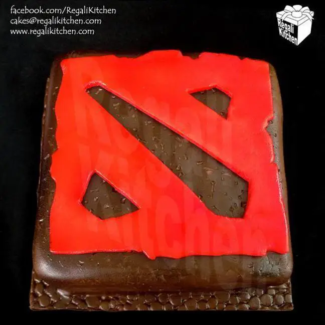 dota 2 birthday cake