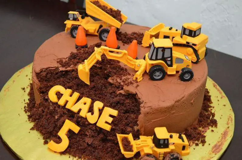 dozer birthday cakes