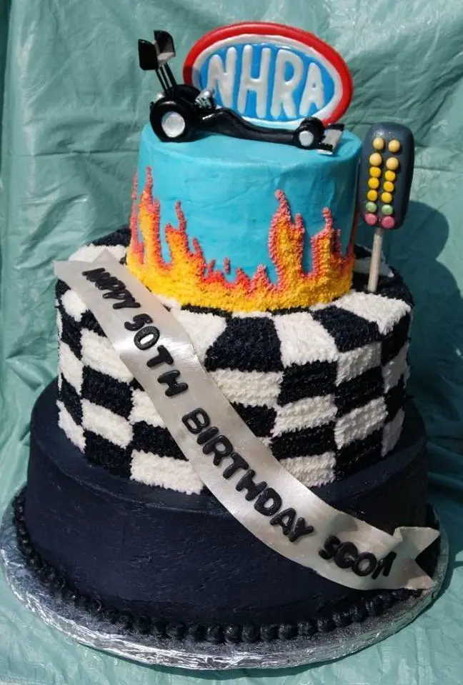 drag racing birthday cakes