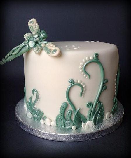 dragonfly birthday cake